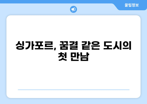 2019년 3개국 투어, 싱가포르 1편| 꿈결같은 도시의 매력 속으로 | 싱가포르 여행, 여행 후기, 2019 여행, 동남아 여행