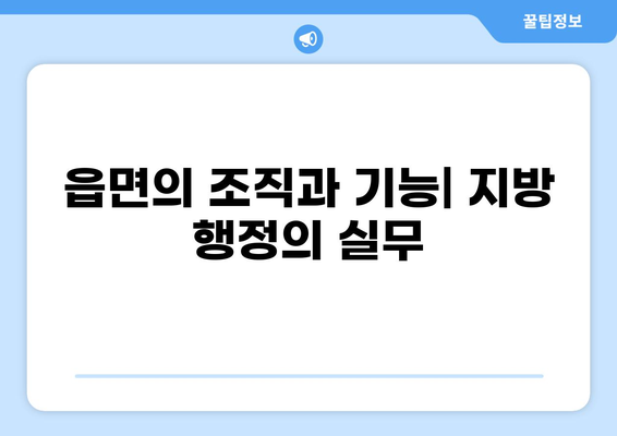 조선시대 부목군현의 행정구역과 지방관리 체계 분석 | 지방 행정, 읍면, 향리, 조세